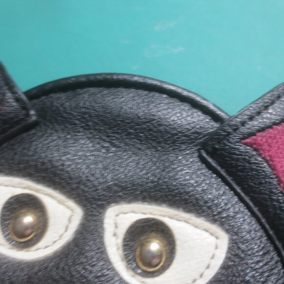 Fun Cute Adorable Black Cat Head Leatherette Coin and Money Purse. - Picture 3 of 10